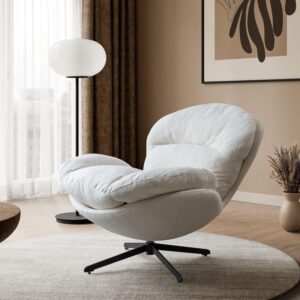 wohnli-moebel-suche-800001752414-1 DREHBARER Polstersessel COCO 360° Textil Lookway Möbel > Sessel > Polstersessel Weiß