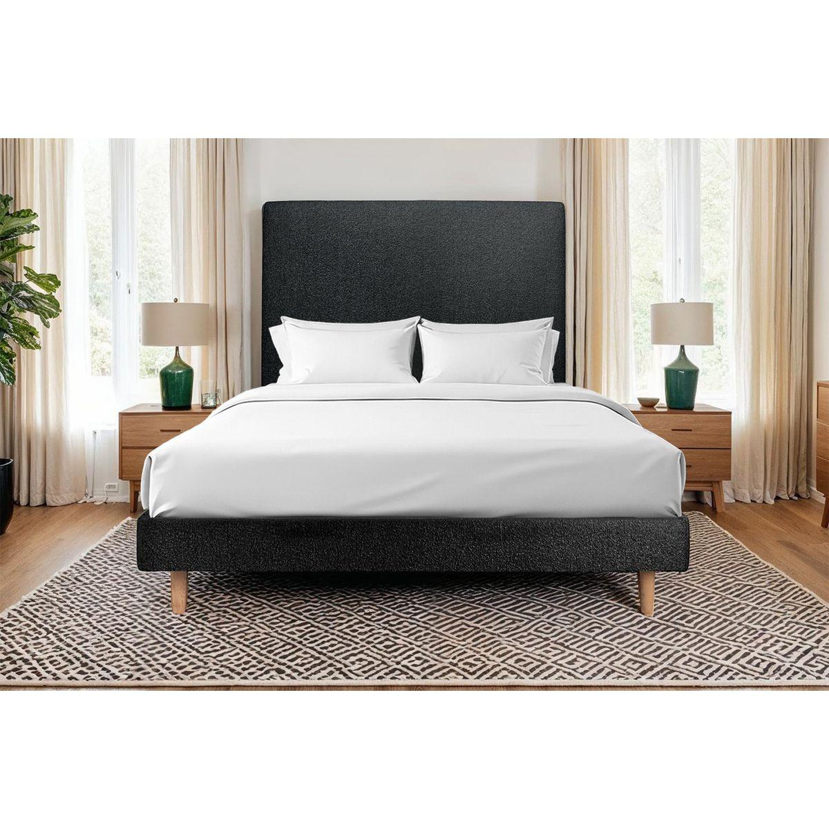 Wohnli Möbelsuche - LATTENROST – Bouclé-Stoff– Bausatz zur Selbstmontage - 135x190 cm