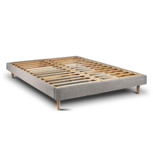 LATTENROST – Bouclé-Stoff– Bausatz zur Selbstmontage - 200x200 cm Holz Sommeil de Plomb Möbel > Betten > Polsterbetten Grau