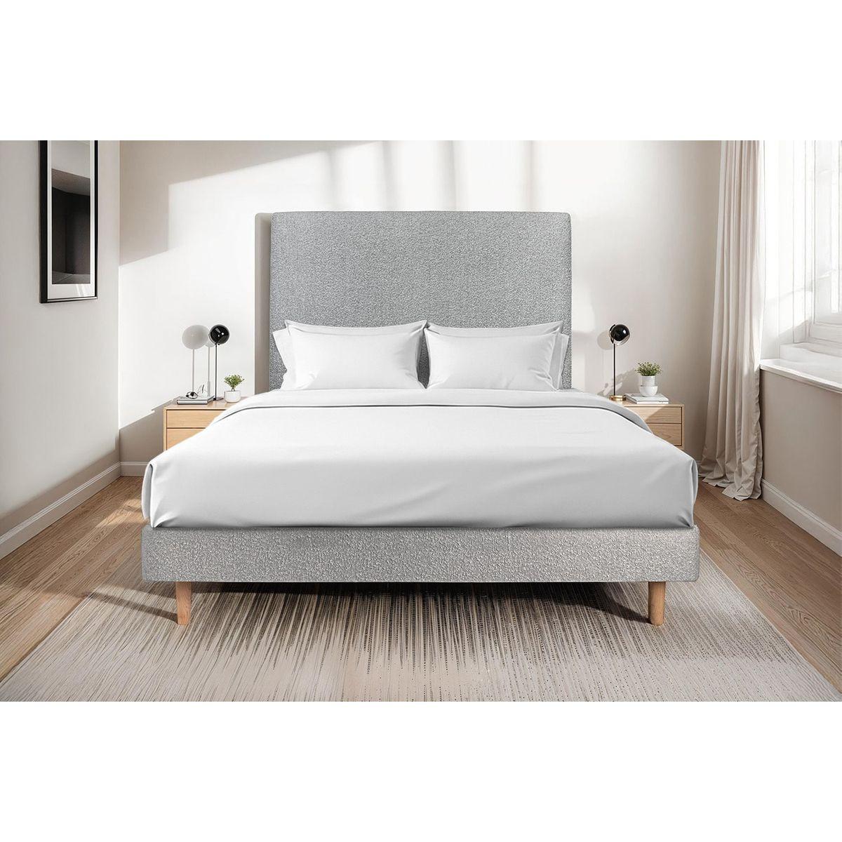 Wohnli Möbelsuche - LATTENROST – Bouclé-Stoff– Bausatz zur Selbstmontage - 140x200 cm