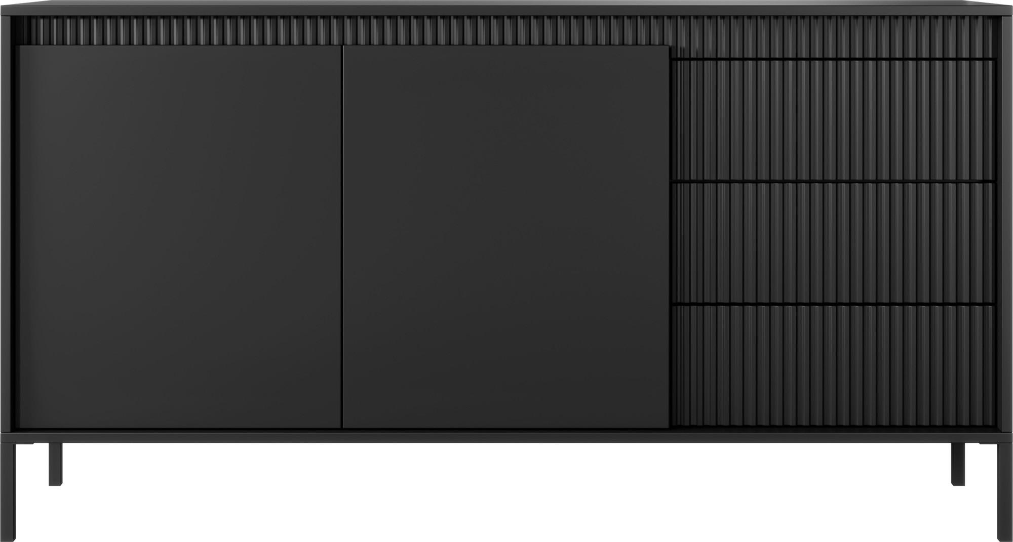 wohnli-moebel-suche-800001752851 Wohnli Möbelsuche - SIDEBOARD Cindy in Schwarz 154/81/40 cm