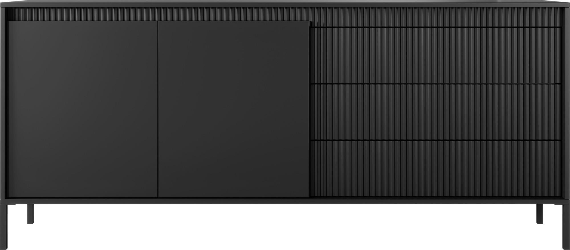 wohnli-moebel-suche-800001752862 Wohnli Möbelsuche - SIDEBOARD Cindy in Schwarz 187/81/40 cm