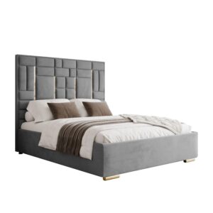 Wohnli Möbelsuche - POLSTERBETT BRIGITTE GOLD mit Bettkasten 140x200 cm Element 23