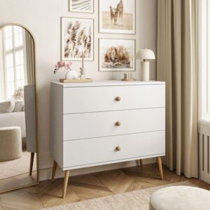 KOMMODE mit Schubladen HARMONY Weiß Holzwerkstoff Lookway Möbel > Kommoden & Schubladenschränke > Kommoden Weiß