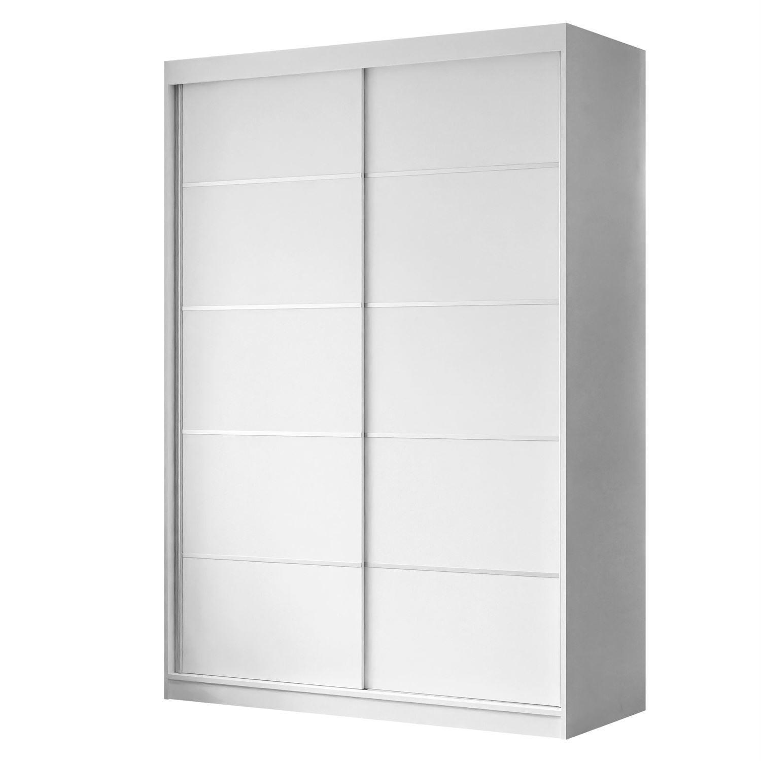 wohnli-moebel-suche-800001753010 Wohnli Möbelsuche - KLEIDERSCHRANK CAMARO PLUS 150 cm Schiebetürenschrank Weiß