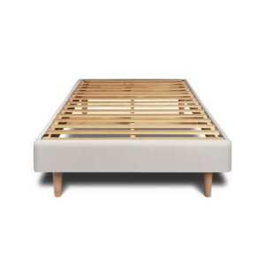 LATTENROST – Samtstoff – Bausatz zur Selbstmontage - 90x190 cm Holz Sommeil de Plomb Möbel > Betten > Polsterbetten Grau