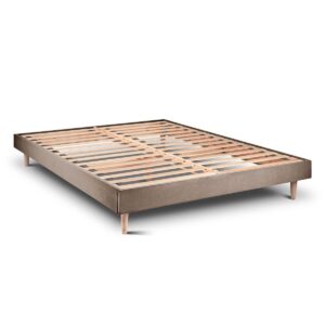 LATTENROST – Samtstoff – Bausatz zur Selbstmontage - 160x200 cm Holz Sommeil de Plomb Möbel > Betten > Polsterbetten Taupe