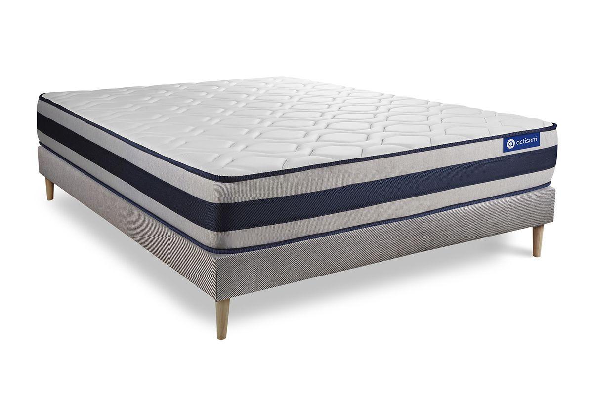 wohnli-moebel-suche-800001753952 Wohnli Möbelsuche - BETT Actiflex ergo Taschenfederkern und Memory-Schaum 130 x 210 cm h4 - Kit Bettgestell Grau