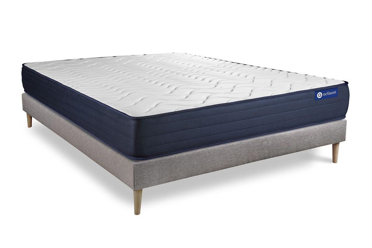 wohnli-moebel-suche-800001754299 Wohnli Möbelsuche - BETT Actiflex life Taschenfederkern und Memory-Schaum 130 x 200 cm h4 - Kit Bettgestell Grau