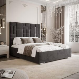 wohnli-moebel-suche-800001754715-1 POLSTERBETT BRIGITTE SILVER mit Bettkasten 160x200 cm Element 01 Textil Lookway Möbel > Betten Anthrazit