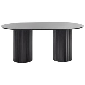 wohnli-moebel-suche-800001754845-1 ESSTISCH Schwarz 180 cm 100 cm Sheridan Holzwerkstoff Beliani Möbel > Tische > Esstische Schwarz