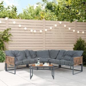 wohnli-moebel-suche-800001758597-1 GARTENMÖBEL-SET 4 TLG. Karg Metall, Kunststoff casa.pro Garten & Outdoor > Gartenmöbel > Gartenmöbel-Sets Grau
