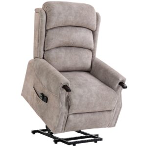 wohnli-moebel-suche-800001759205 Wohnli Möbelsuche - FERNSEHSESSEL-MIT-AUFSTEHHILFE Polyester Metall Hellgrau
