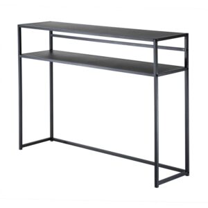 wohnli-moebel-suche-800001762917-1 SCHWARZE Metall-Konsole 28/81/112 cm Metall Calicosy Möbel > Kommoden & Schubladenschränke > Konsolentische Schwarz