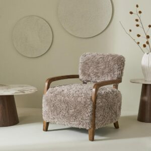 wohnli-moebel-suche-800001763518-1 STOFFSESSEL beiger in Felloptik L71 cm 75/78/71 cm Textil Signature Möbel > Sessel > Polstersessel Beige