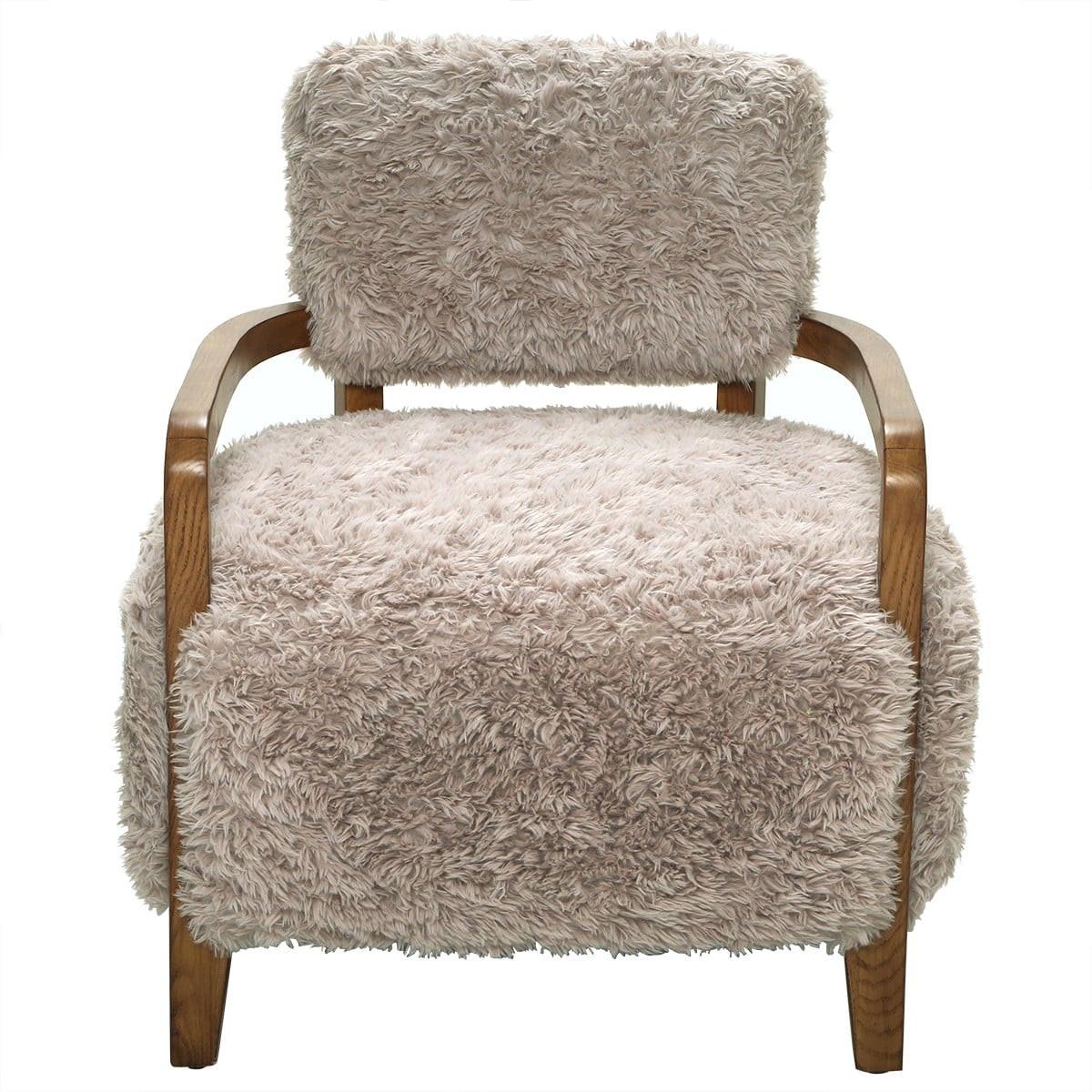wohnli-moebel-suche-800001763518 Wohnli Möbelsuche - STOFFSESSEL beiger in Felloptik L71 cm 75/78/71 cm