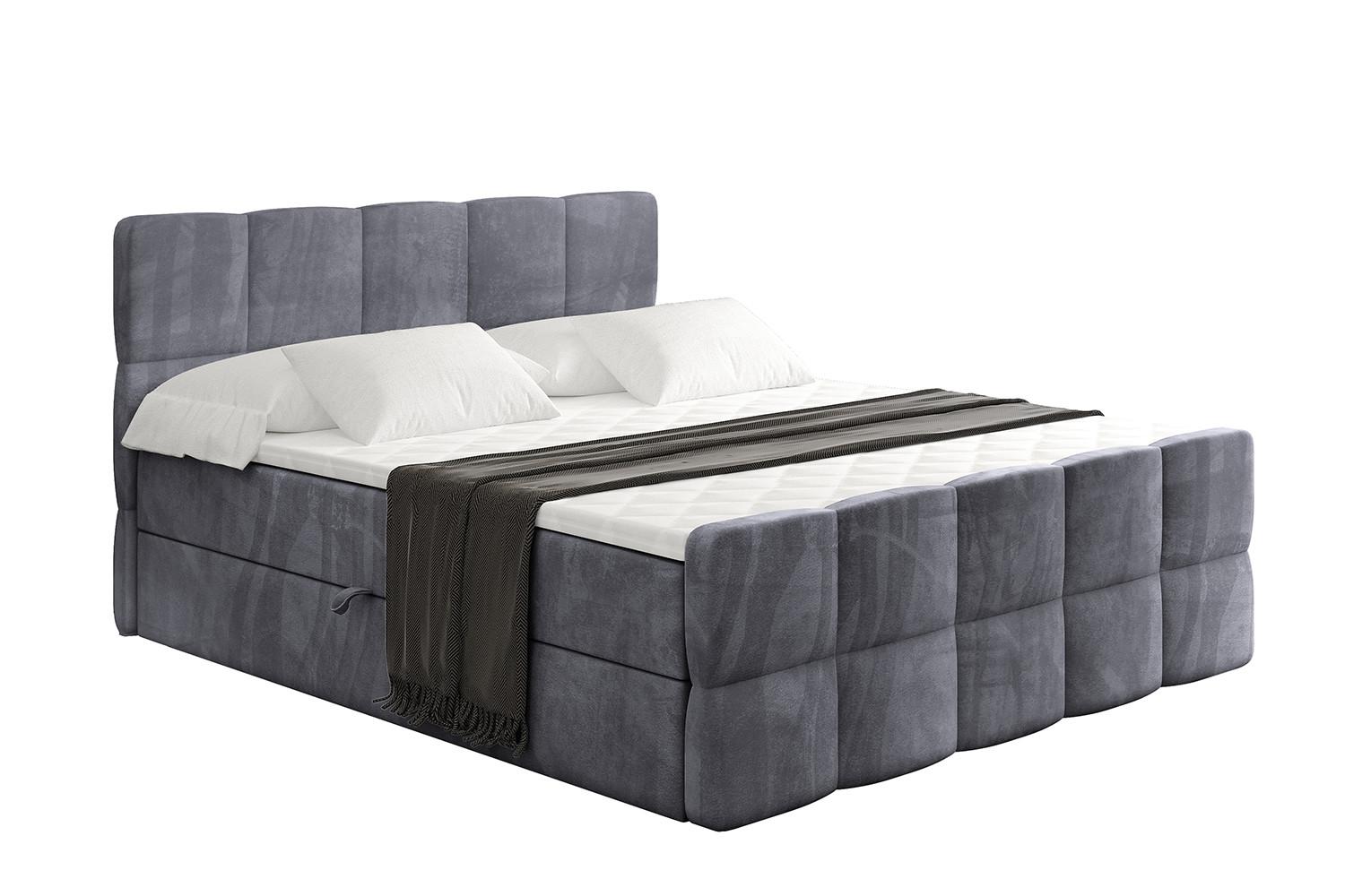 wohnli-moebel-suche-800001764915 Wohnli Möbelsuche - BOXBETT mit Matratze H4 und Lattenrost - LIRO-Z - 180x200 - Dunkelgrau Casablanca