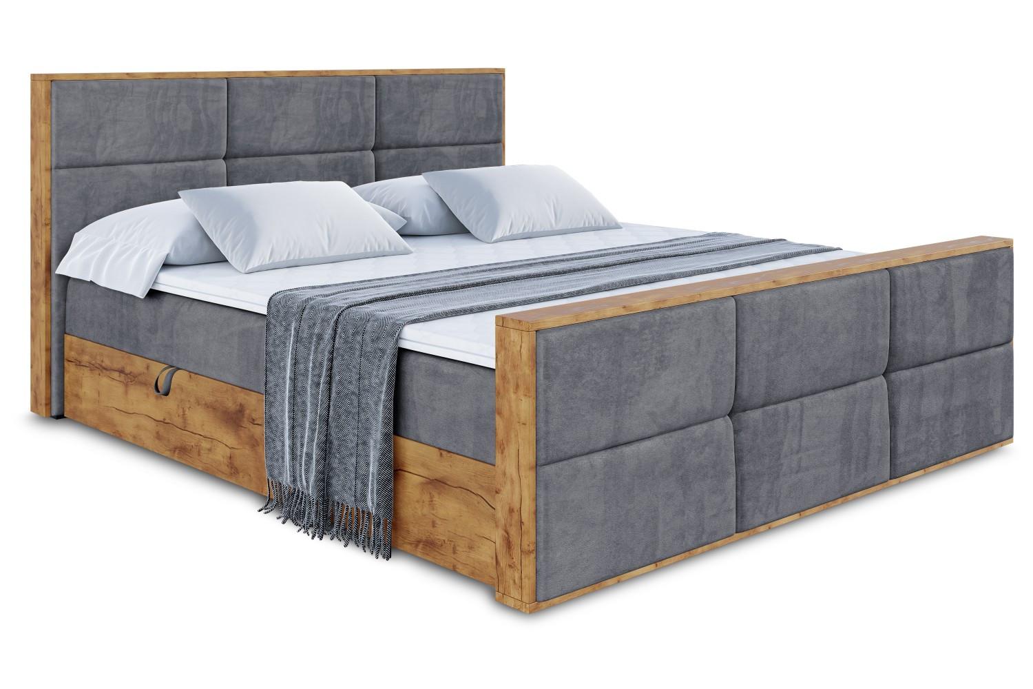 wohnli-moebel-suche-800001766121 Wohnli Möbelsuche - BOXBETT mit Matratze H4 und Lattenrost - LOLLI1-Z - 200x200 - Dunkelgrau Casablanca
