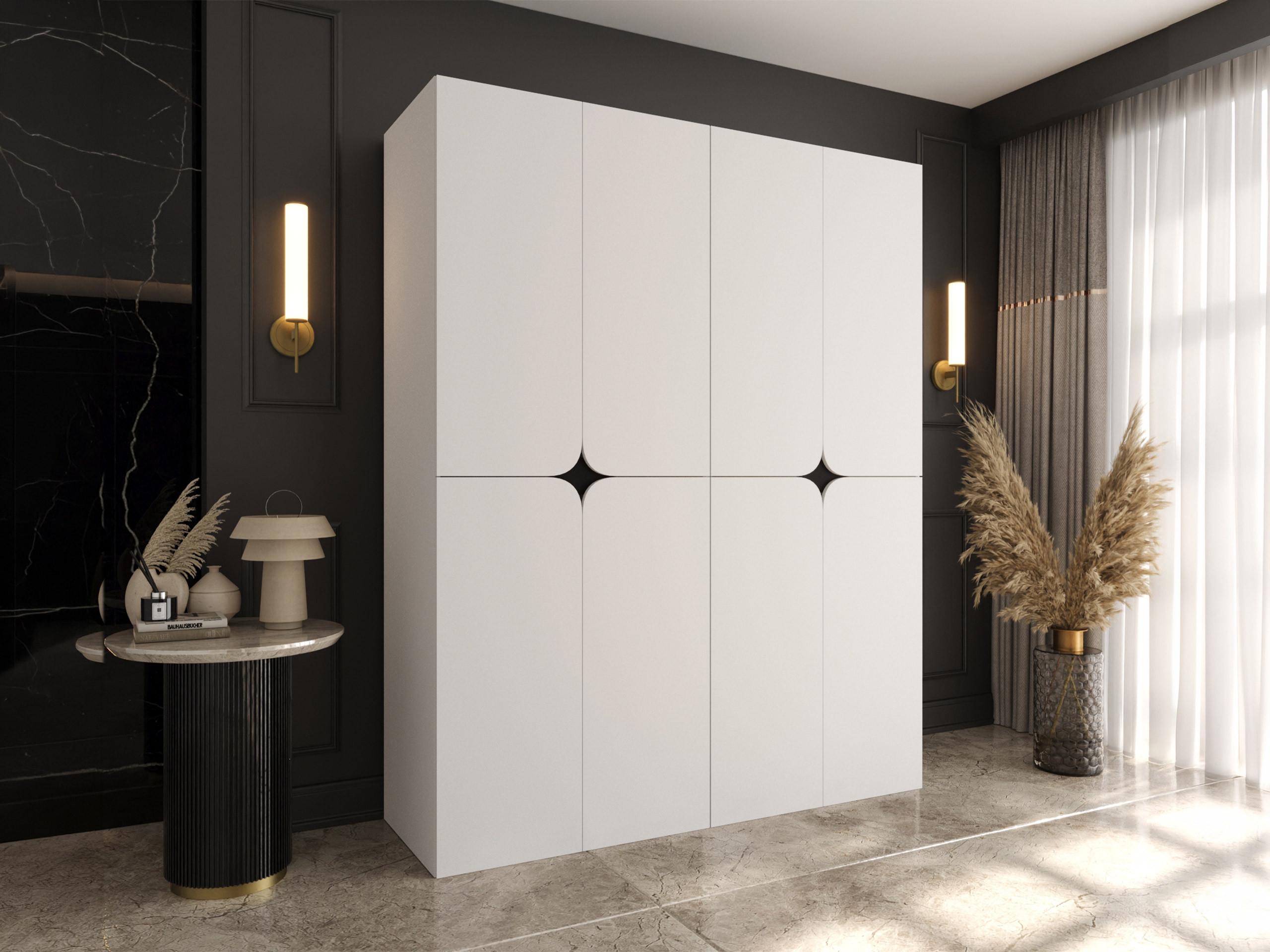 DREHTÜRENSCHRANK Espresso 160 cm Holzwerkstoff MIRJAN24 Möbel > Schränke > Kleiderschränke > Drehtürenschränke Weiß