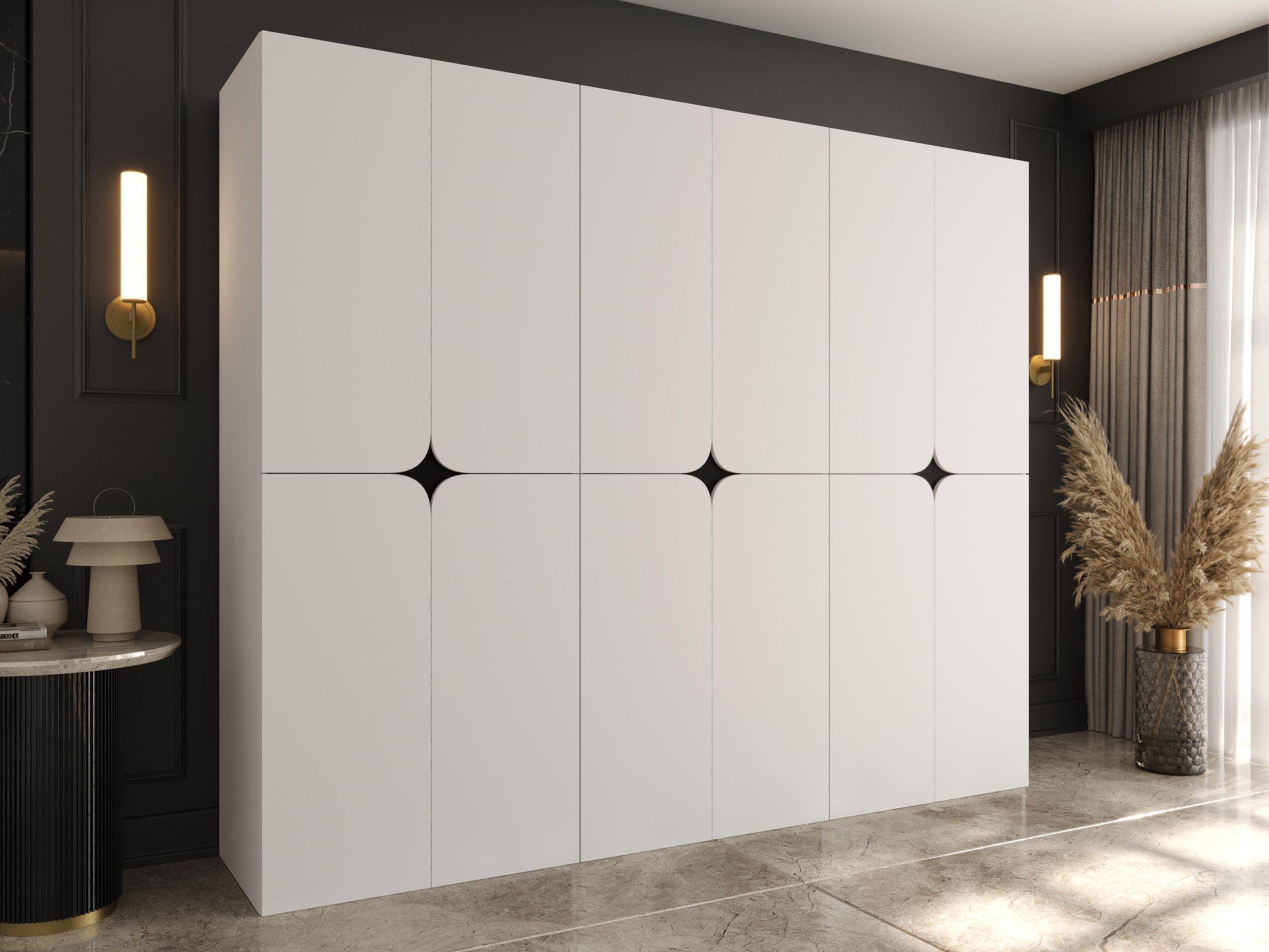 DREHTÜRENSCHRANK Espresso 240 cm Holzwerkstoff MIRJAN24 Möbel > Schränke > Kleiderschränke > Drehtürenschränke Weiß