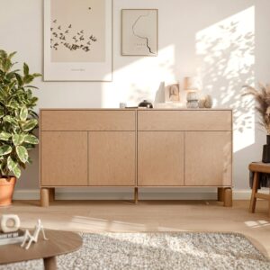 KOMMODE SENA mit Schubladen Holzwerkstoff Idohome Möbel > Kommoden & Schubladenschränke > Kommoden Braun