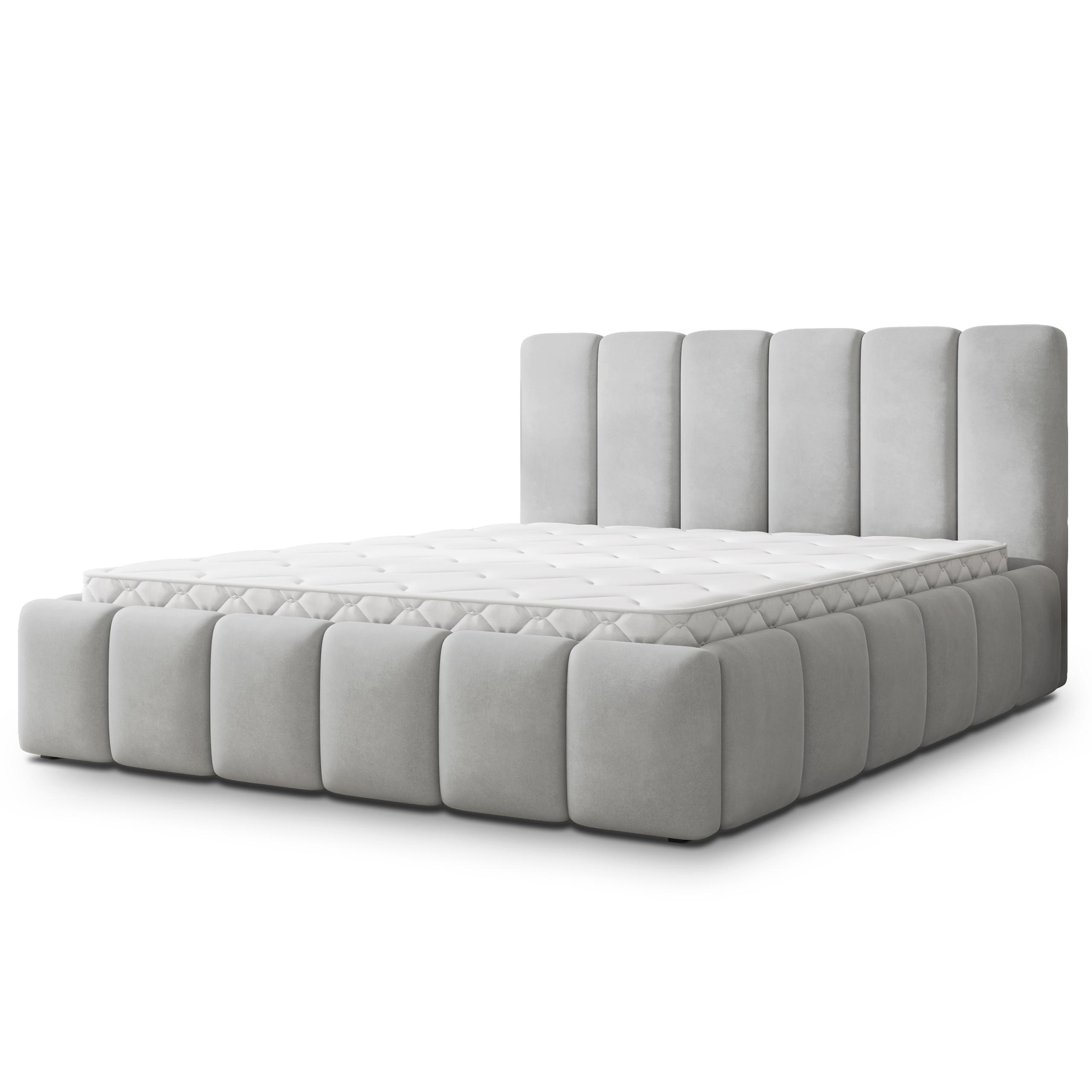 wohnli-moebel-suche-800001795141 Wohnli Möbelsuche - POLSTERBETT RANIS 120x200 cm mit Bettkästen - Hellgrau