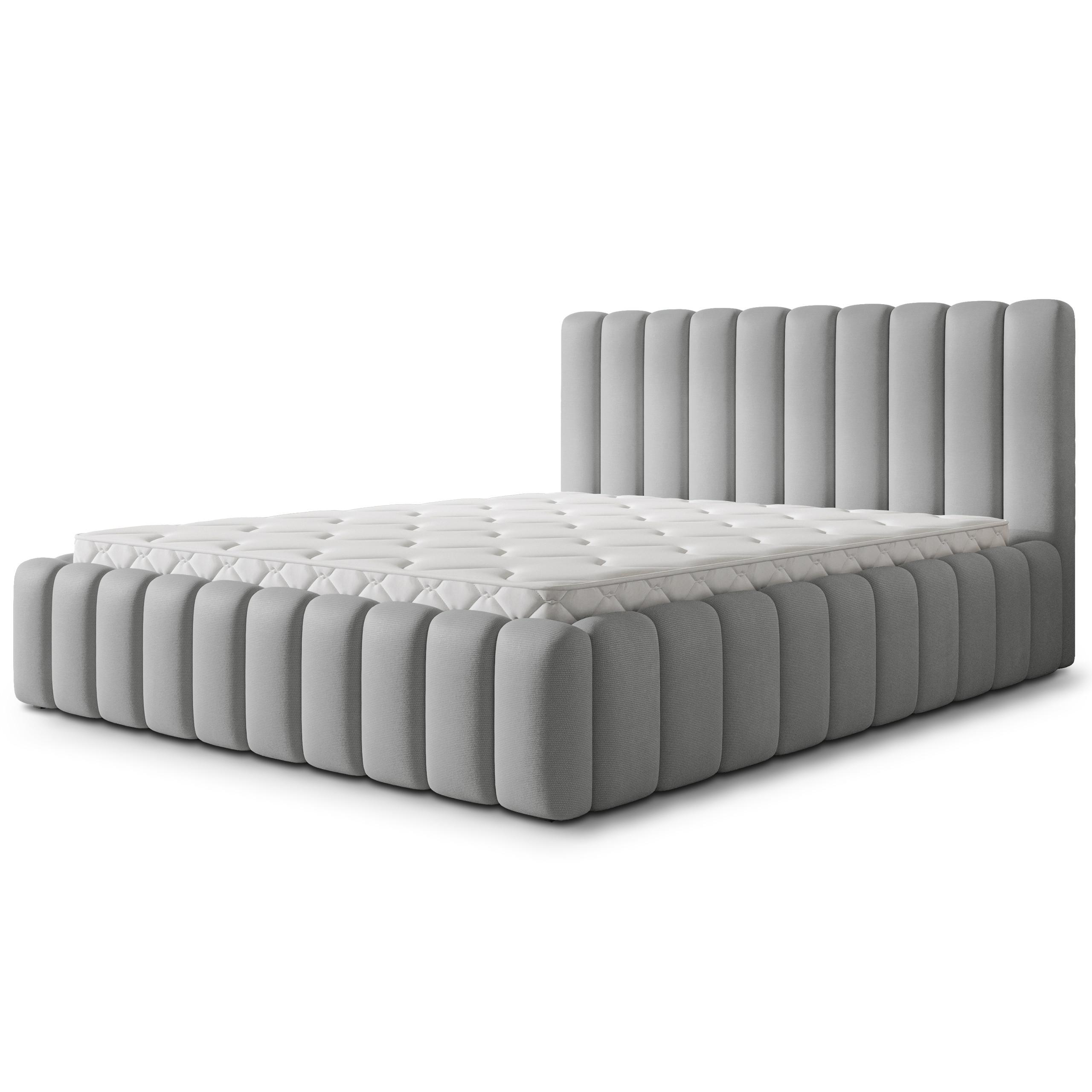 wohnli-moebel-suche-800001795174 Wohnli Möbelsuche - POLSTERBETT TEBA 180x200 cm mit Bettkästen - Hellgrau
