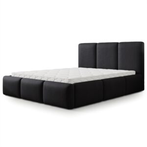 wohnli-moebel-suche-800001795208 Wohnli Möbelsuche - POLSTERBETT ARSIL 200x200 cm mit Bettkästen - Schwarz
