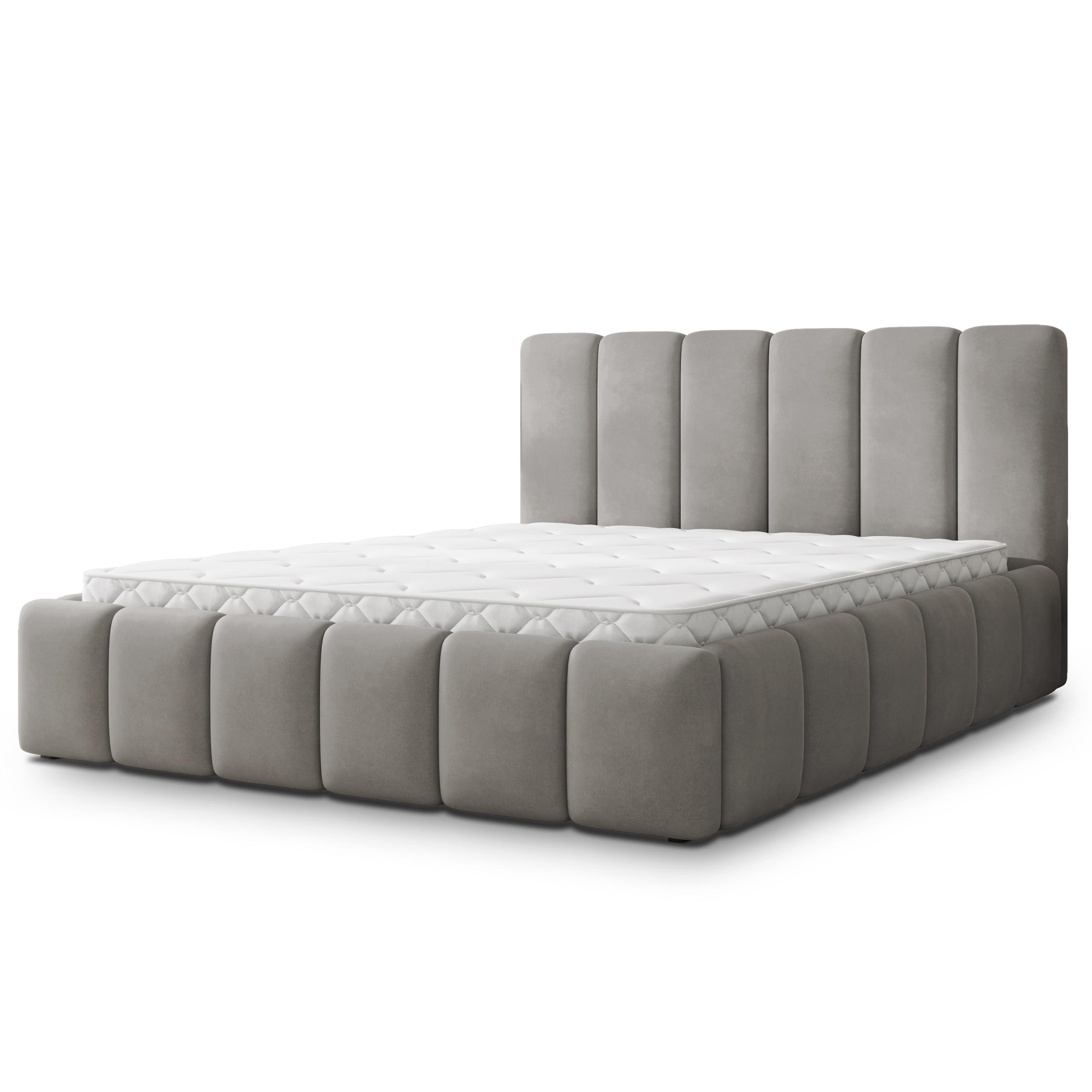 wohnli-moebel-suche-800001795305 Wohnli Möbelsuche - POLSTERBETT RANIS 160x200 cm mit Bettkästen - Grau