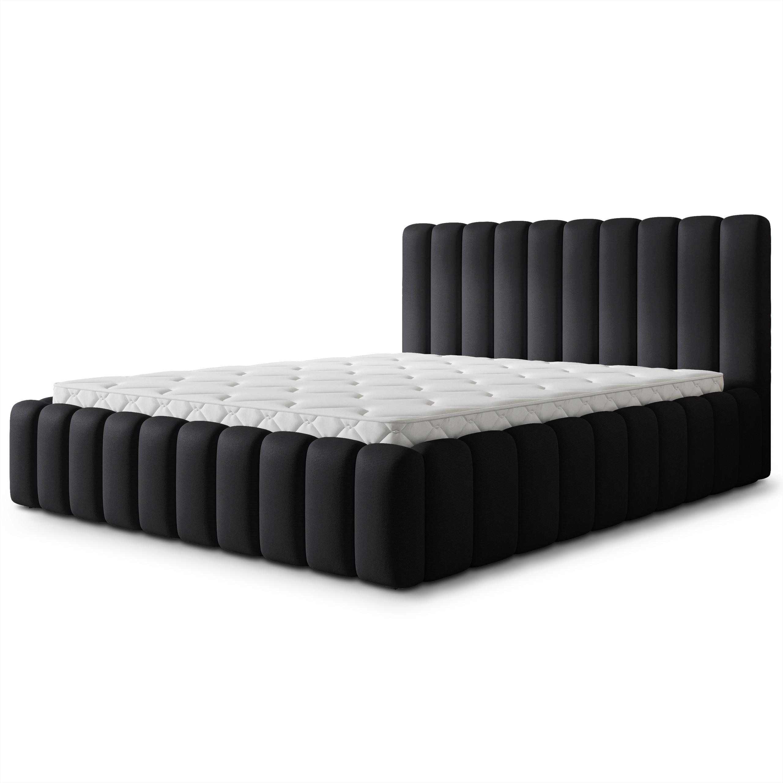 wohnli-moebel-suche-800001795328 Wohnli Möbelsuche - POLSTERBETT TEBA 120x200 cm mit Bettkästen - Schwarz