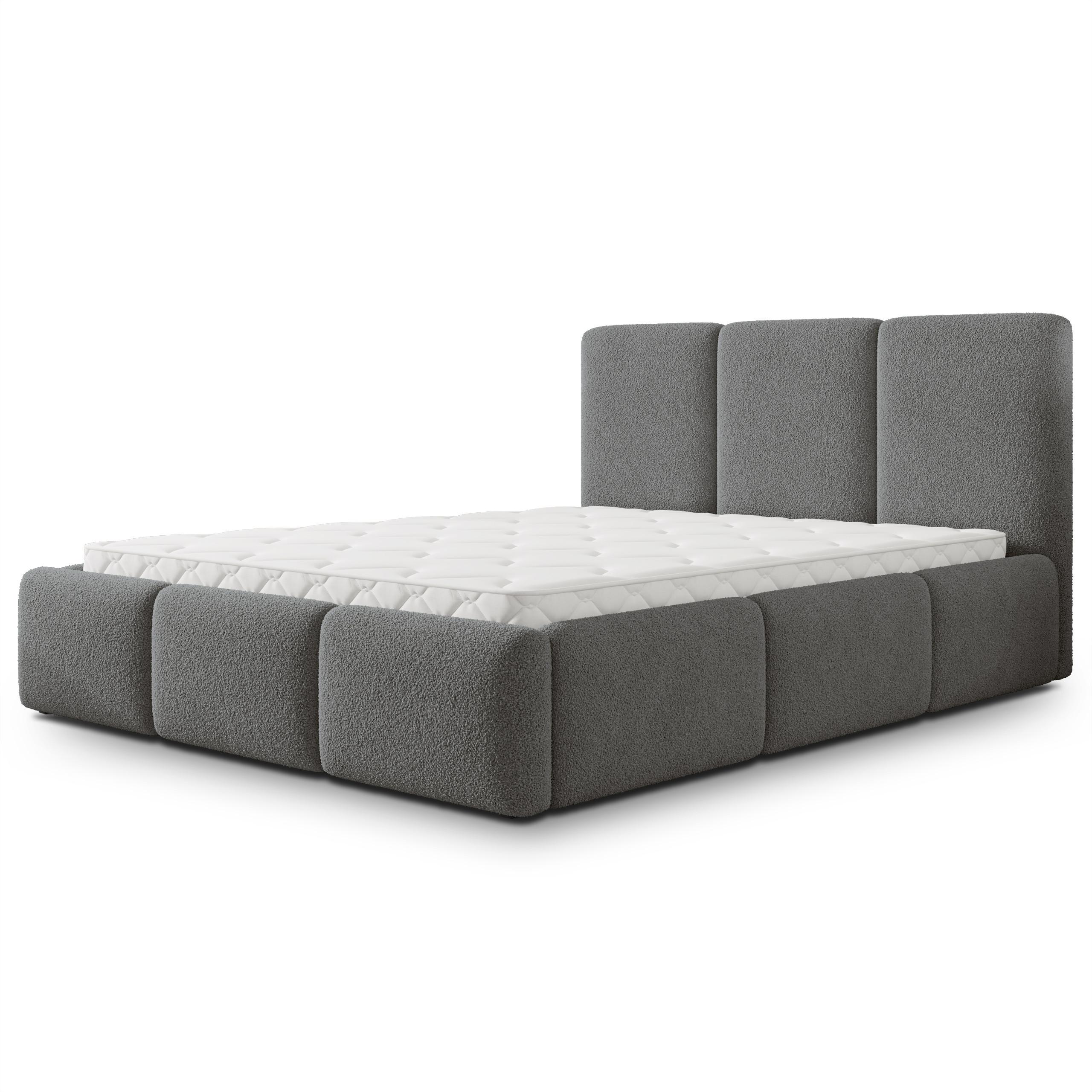 wohnli-moebel-suche-800001795368 Wohnli Möbelsuche - POLSTERBETT ARSIL 140x200 cm mit Bettkästen - Grau