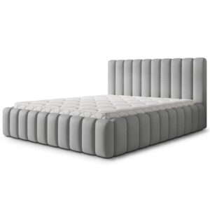 wohnli-moebel-suche-800001795379 Wohnli Möbelsuche - POLSTERBETT TEBA 160x200 cm mit Bettkästen - Hellgrau
