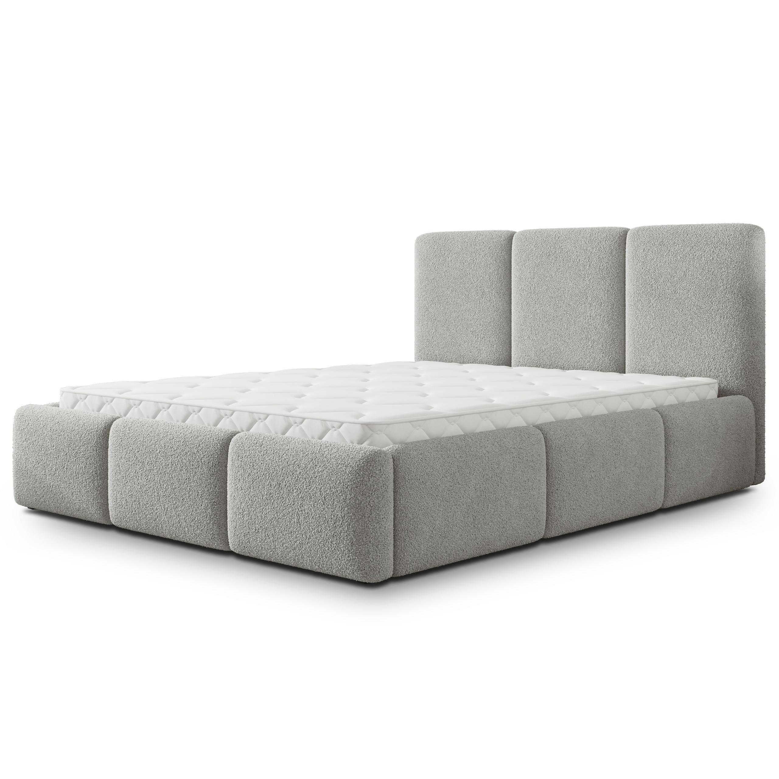 wohnli-moebel-suche-800001795385 Wohnli Möbelsuche - POLSTERBETT ARSIL 160x200 cm mit Bettkästen - Hellgrau