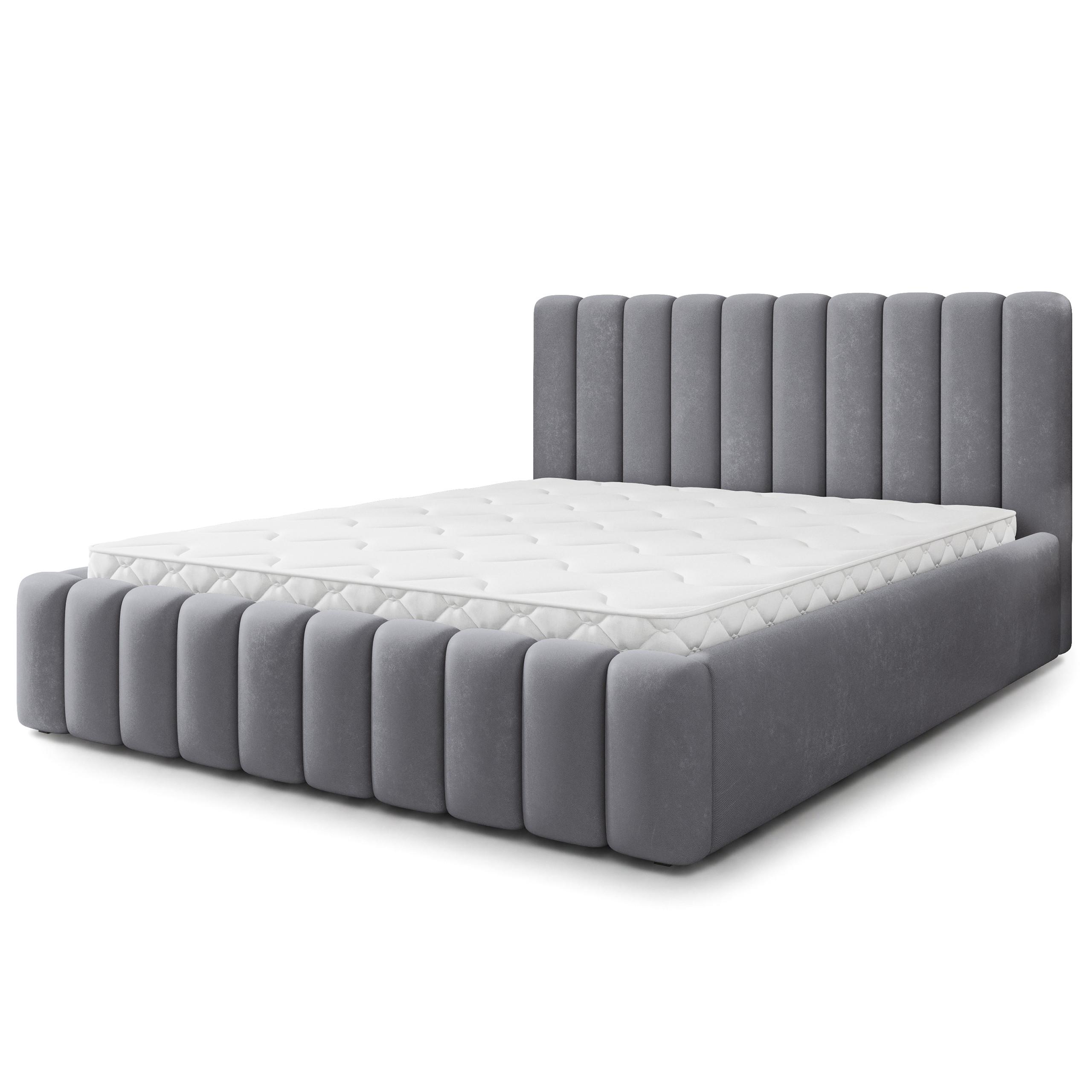 wohnli-moebel-suche-800001795480 Wohnli Möbelsuche - POLSTERBETT DINESE 120x200 cm mit Bettkästen - Grau