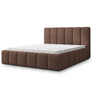 Wohnli Möbelsuche - POLSTERBETT RANIS 200x200 cm mit Bettkästen - Braun