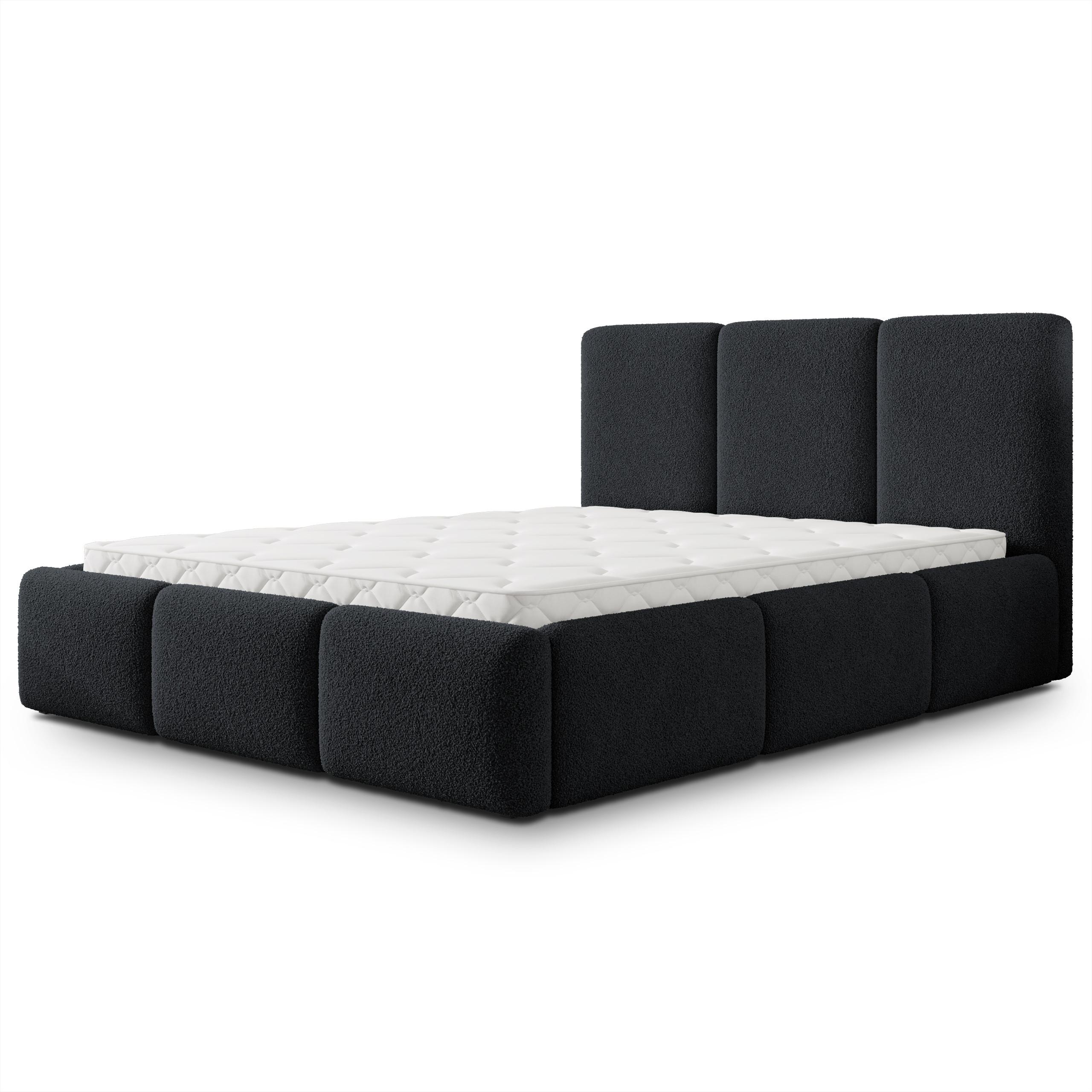 wohnli-moebel-suche-800001795508 Wohnli Möbelsuche - POLSTERBETT ARSIL 160x200 cm mit Bettkästen - Schwarz