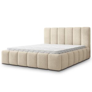 wohnli-moebel-suche-800001795510 Wohnli Möbelsuche - POLSTERBETT RANIS 200x200 cm mit Bettkästen - Creme