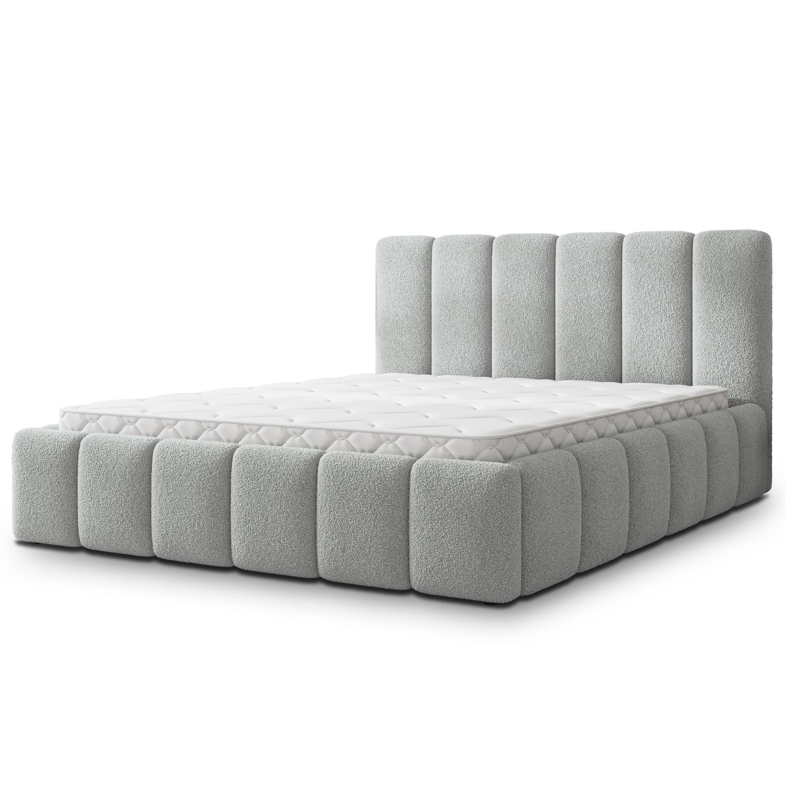 wohnli-moebel-suche-800001795527 Wohnli Möbelsuche - POLSTERBETT RANIS 160x200 cm mit Bettkästen - Hellgrau