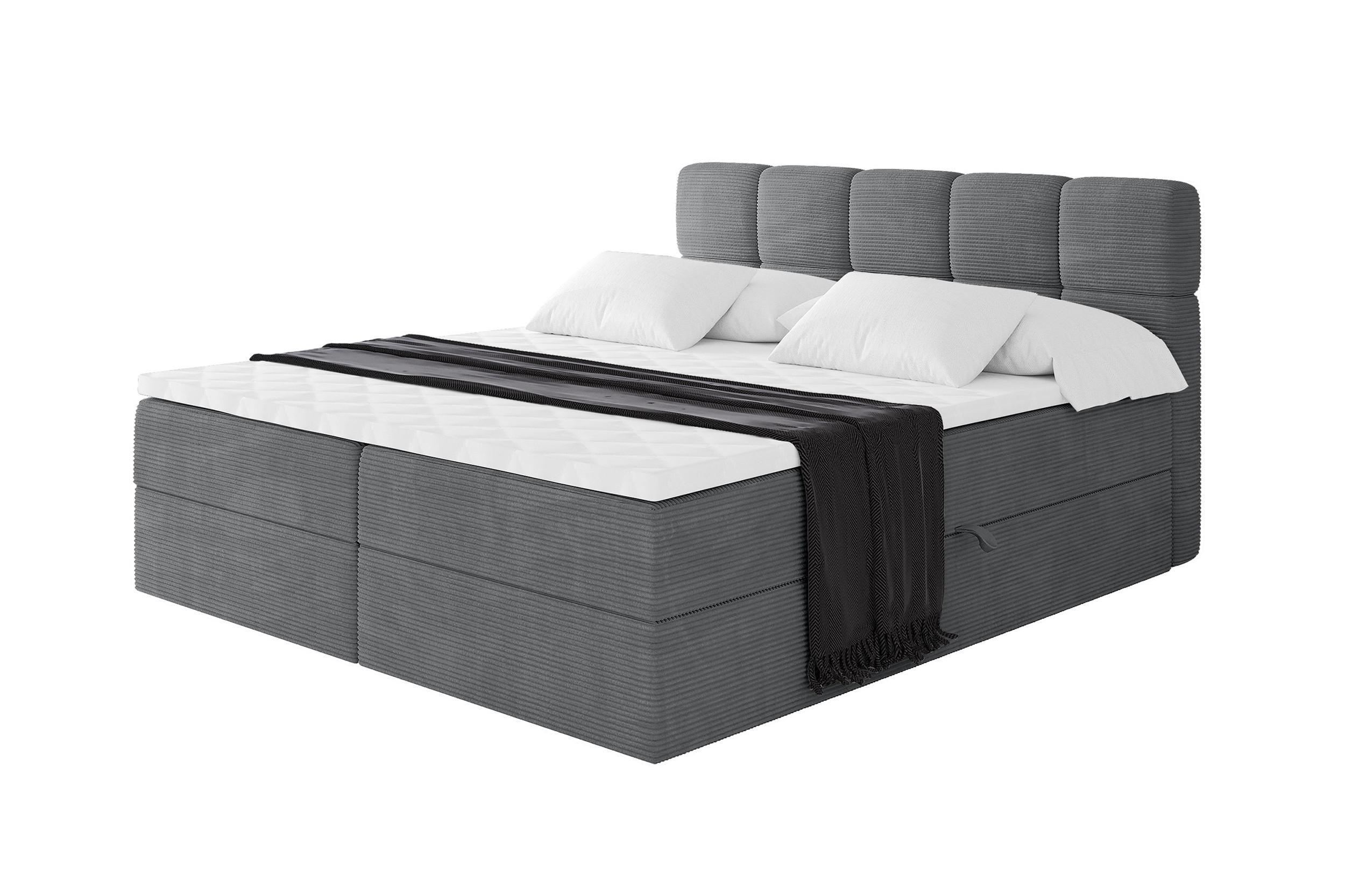 wohnli-moebel-suche-800001800472 Wohnli Möbelsuche - BOXBETT mit Matratze H4 - FAMA - 120x200 cm Dunkelgrau Poso
