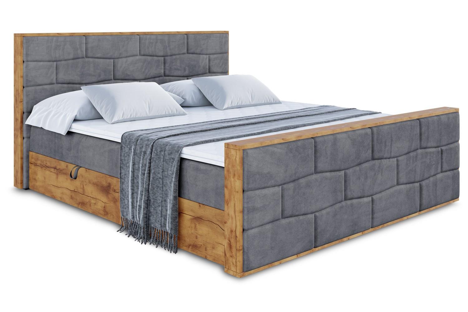 wohnli-moebel-suche-800001800573 Wohnli Möbelsuche - BOXBETT mit Matratze H4 und Lattenrost - LOLLI8-Z - 160x200 - Dunkelgrau Casablanca