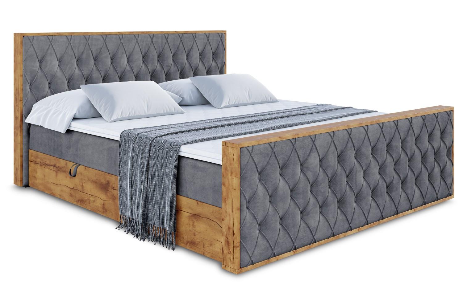 wohnli-moebel-suche-800001800667 Wohnli Möbelsuche - BOXBETT mit Matratze H4 und Lattenrost - LOLLI5-Z - 120x200 - Dunkelgrau Casablanca