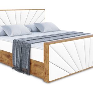wohnli-moebel-suche-800001801061 Wohnli Möbelsuche - BOXBETT mit Matratze H4 und Lattenrost - LOLLI6-Z - 160x200 - Weiß Kunstleder