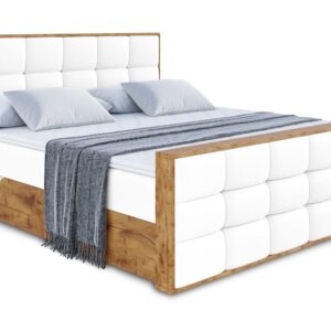wohnli-moebel-suche-800001801084 Wohnli Möbelsuche - BOXBETT mit Matratze H4 und Lattenrost - LOLLI2-Z - 140x200 - Weiß Kunstleder
