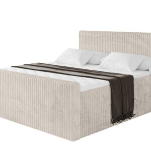 wohnli-moebel-suche-800001801145 Wohnli Möbelsuche - BOXBETT mit Matratze H4 und Lattenrost - TOLO-Z - 200x200 Cord - Creme