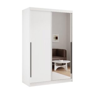 wohnli-moebel-suche-800001803992 Wohnli Möbelsuche - SCHIEBETÜRENSCHRANK SILENTE 140 cm mit Einlegeböden und Kleiderstange