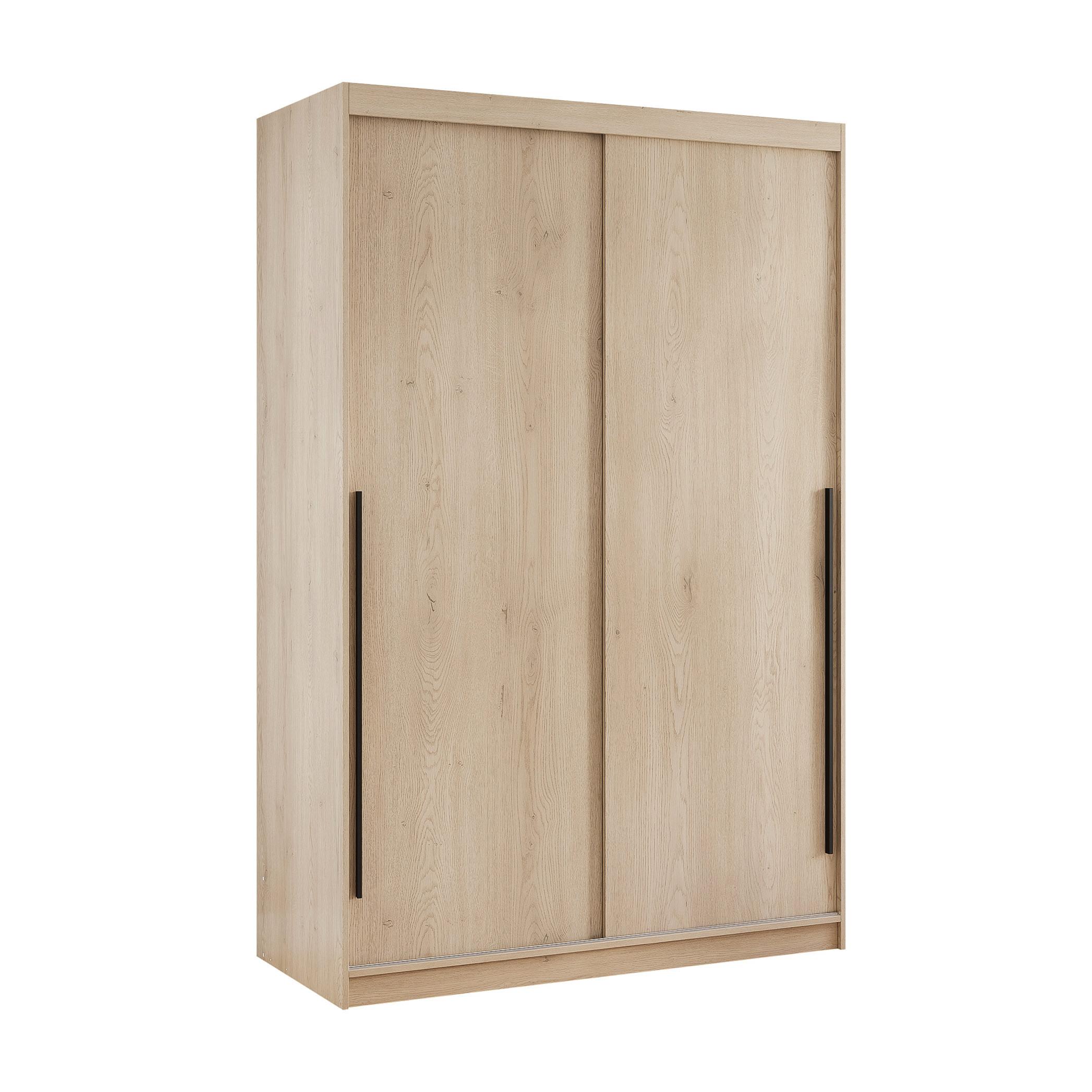 Wohnli Möbelsuche - SCHIEBETÜRENSCHRANK SILENTE 140 cm mit Einlegeböden und Kleiderstange