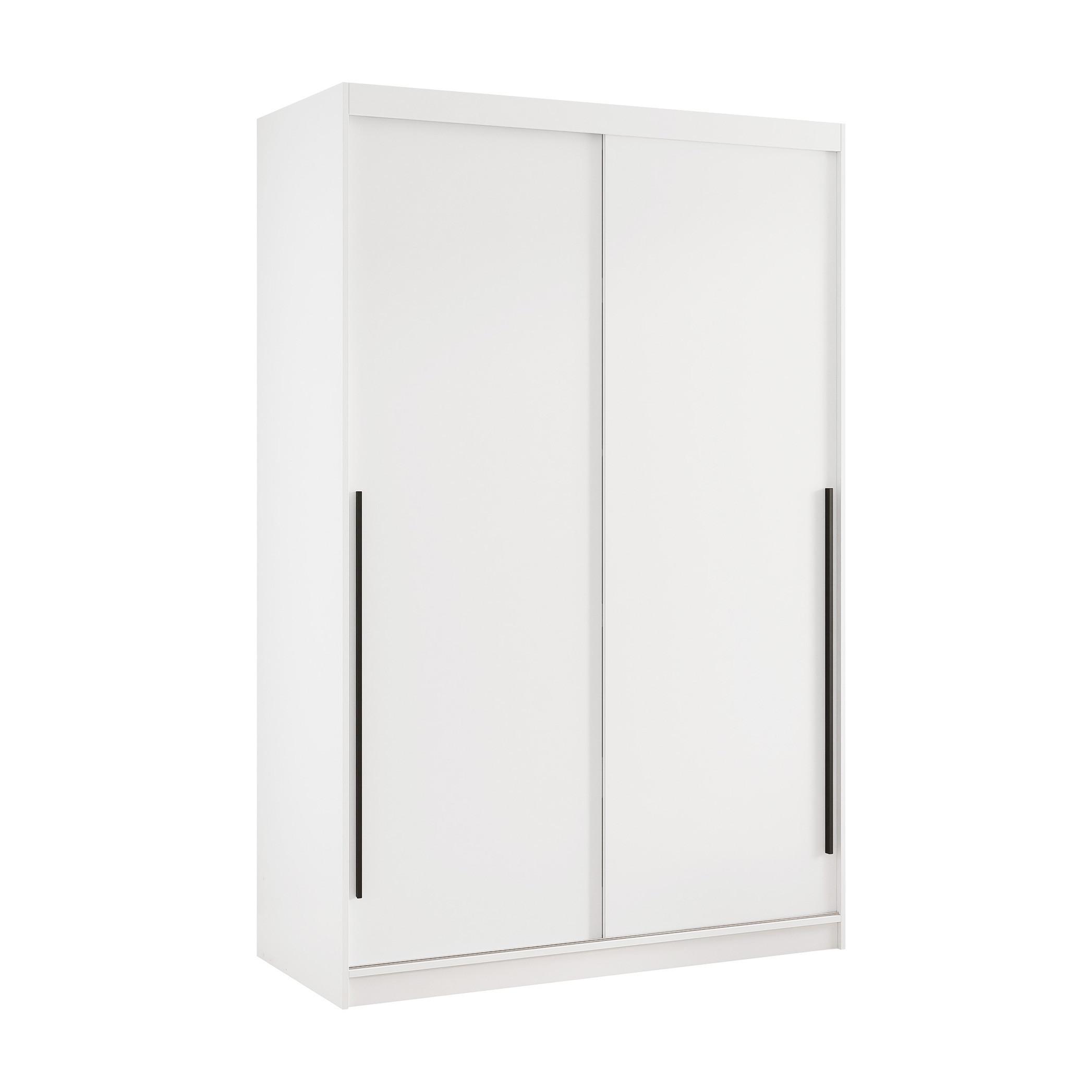 Wohnli Möbelsuche - SCHIEBETÜRENSCHRANK SILENTE 140 cm mit Einlegeböden und Kleiderstange