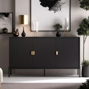 wohnli-moebel-suche-800001807829-1 KOMMODE DALIA 3D Holzwerkstoff Lookway Möbel > Kommoden & Schubladenschränke > Kommoden Schwarz