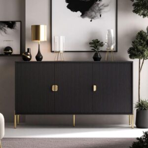 wohnli-moebel-suche-800001807882-1 KOMMODE DALIA 3D Holzwerkstoff Lookway Möbel > Kommoden & Schubladenschränke > Kommoden Schwarz