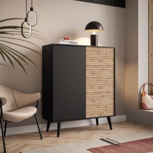 wohnli-moebel-suche-800001807955-1 KOMMODE CONE KD104 Holzwerkstoff Lookway Möbel > Kommoden & Schubladenschränke > Kommoden Schwarz